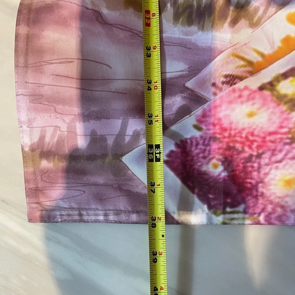 Floral Garden Decorative Towel Wall Hanging Sunflowers Watering Can Spring Art